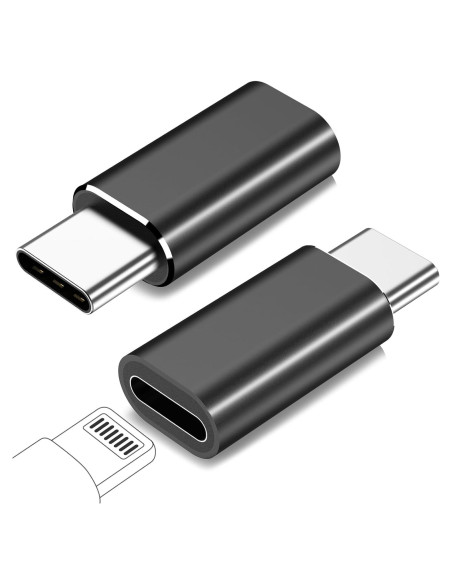 Adaptador Lightning a USB C FQSH 27W Carga Rápida - Paquete de 2 Adaptador Lightning a USB C FQSH 27W Carga Rápida - Paquete de 2
