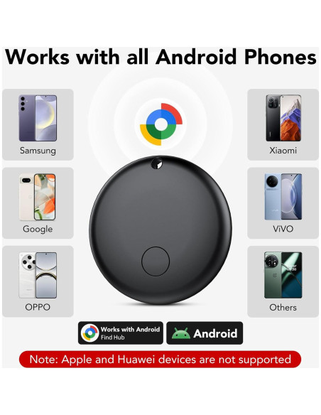 Etiquetas de Rastreo Bluetooth Ajblg - Paquete de 4, Android