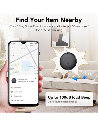 Etiquetas de Rastreo Bluetooth Ajblg - Paquete de 4, Android