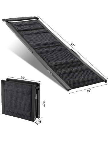 Rampa Plegable para Perros RexTact 350kg Antideslizante 170cm