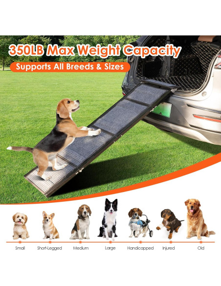 Rampa Plegable para Perros RexTact 350kg Antideslizante 170cm