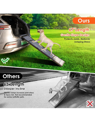 Rampa Plegable para Perros RexTact 350kg Antideslizante 170cm