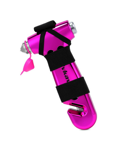 Martillo de Seguridad Dlvkavo para Automóvil 3 en 1 Rosa