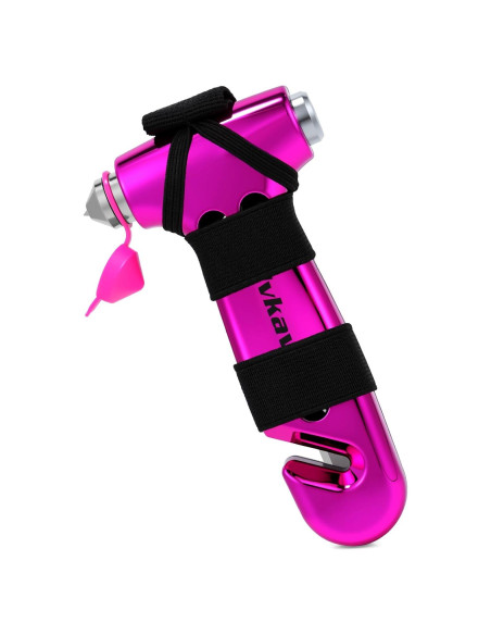 Martillo de Seguridad Dlvkavo para Automóvil 3 en 1 Rosa