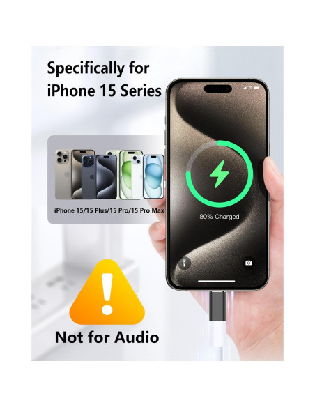 Adaptador Lightning a USB C FQSH 27W Carga Rápida - Paquete de 2 Adaptador Lightning a USB C FQSH 27W Carga Rápida - Paquete de 2