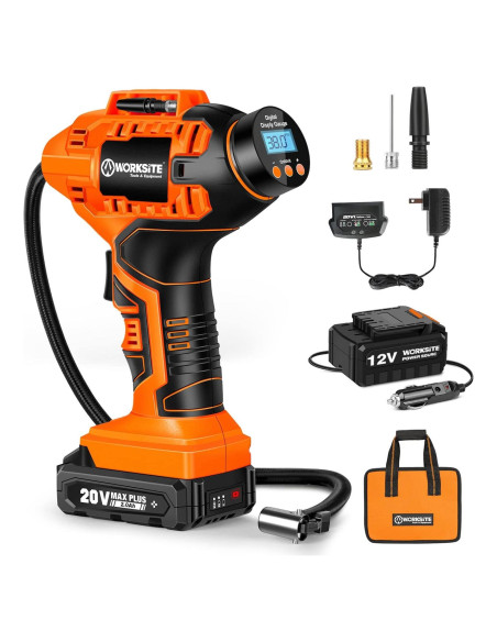 Compresor de Aire Portátil WORKSITE WCAP115D 12V Sin Cable