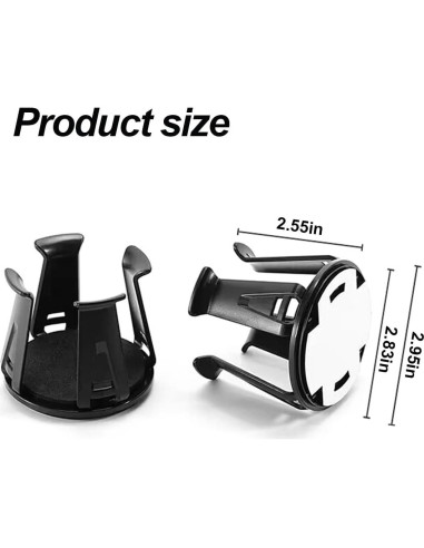 Adaptador Soporte para Tazas de Coche Zpana 2PCS Universal