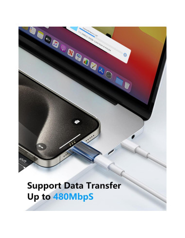 Adaptador Lightning a USB C FQSH 27W Carga Rápida - Paquete de 2