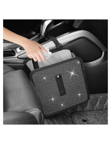 Basurero para Auto YGDMD Plegable Blanco 22.8x22.8 cm