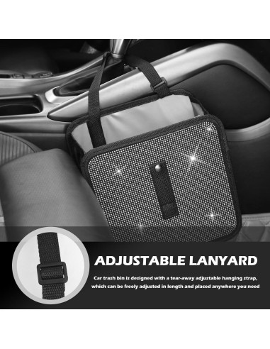 Basurero para Auto YGDMD Plegable Blanco 22.8x22.8 cm