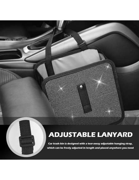 Basurero para Auto YGDMD Plegable Blanco 22.8x22.8 cm