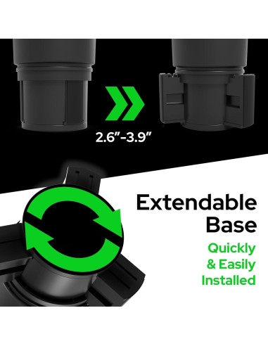 Soporte para Tazas de Coche BOSS DADY Triple Ajustable