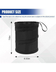 Cubo de Basura Plegable UHANBUT para Auto Impermeable 7.57L 2