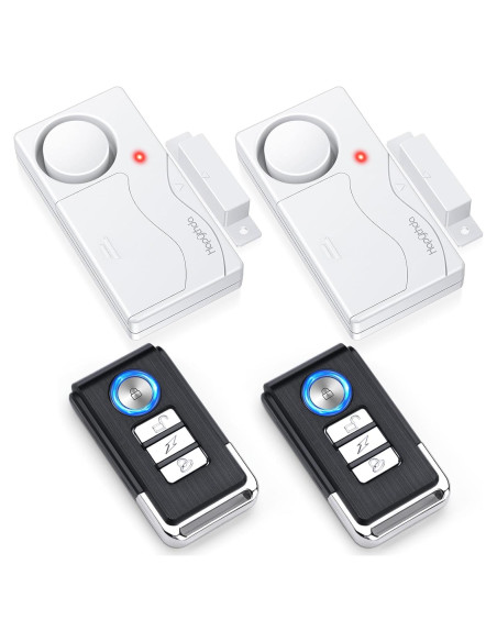 Alarma de Puerta HAPYTHDA con Control Remoto - Paquete de 2