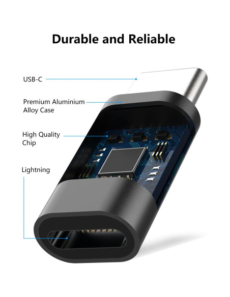 Adaptador Lightning a USB C FQSH 27W Carga Rápida - Paquete de 2 Adaptador Lightning a USB C FQSH 27W Carga Rápida - Paquete de 2