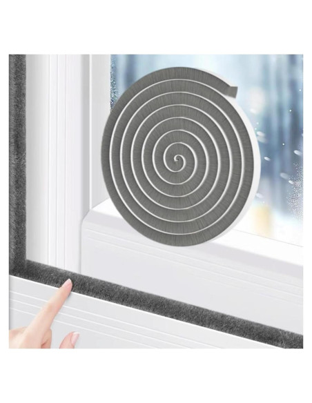 Sello de Puerta con Burlete Aislante Fjzoys 5.03m Gris