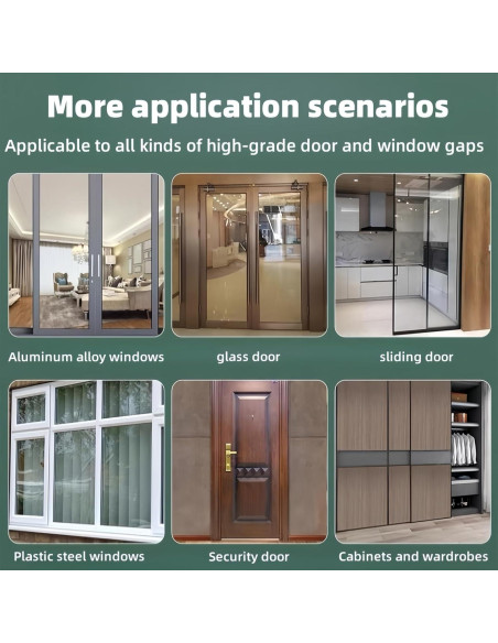 Sello de Puerta con Burlete Aislante Fjzoys 5.03m Gris