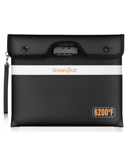 Bolsa Documentos Ignífuga Uawsyut 36.3x28.4cm con Cerradura