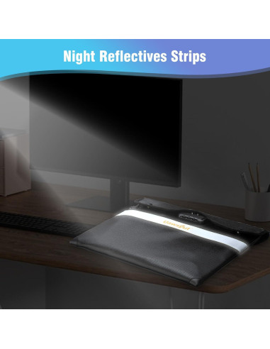 Bolsa Documentos Ignífuga Uawsyut 36.3x28.4cm con Cerradura