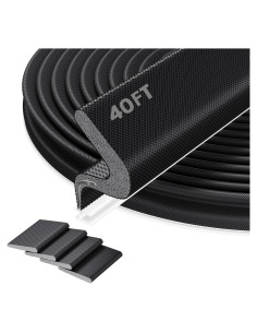 Burlete para Puerta Pluden 40FT Aislante Acústico Negro