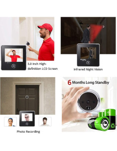 Cámara Digital de Puerta Digitharbor 3" con Visor LCD 2