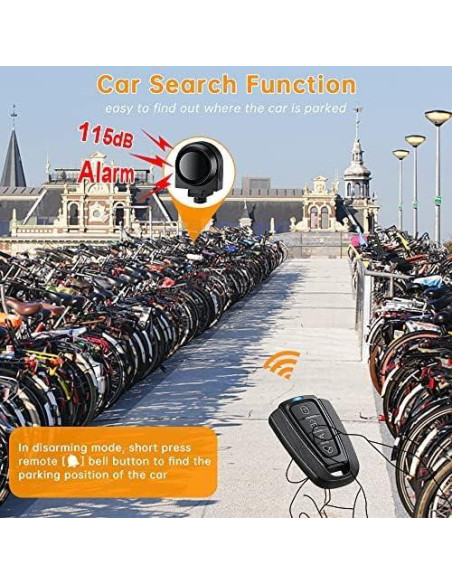 Alarma Inalámbrica Antirrobo Onvian A2 115dB para Bicicleta