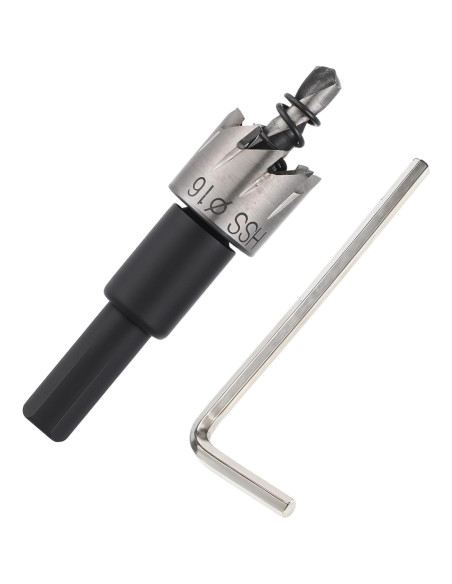 Mirilla de puerta 200 grados Eldraqth con broca 16mm negra