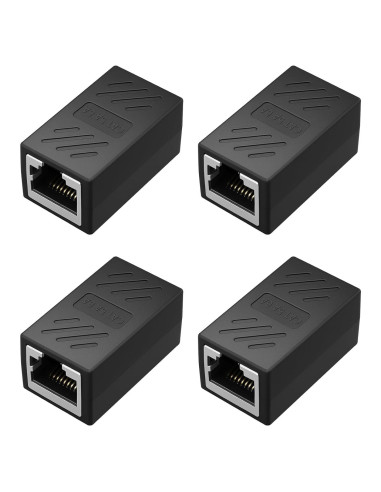 Acoplador Ethernet RJ45 Hembra a Hembra Dirvcp - 4 Pcs 1000Mbps
