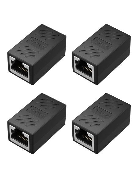 Acoplador Ethernet RJ45 Hembra a Hembra Dirvcp - 4 Pcs 1000Mbps