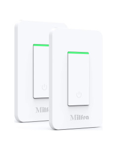 Interruptor de Luz Inteligente Milfra Monopolar 15A Paquete de 2
