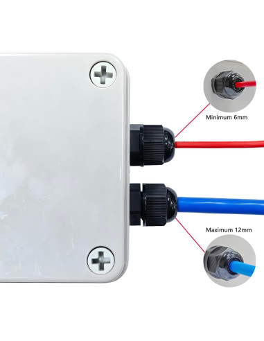 Paquete de 10 Pasacables Impermeables Aandxmok NPT 1/2"