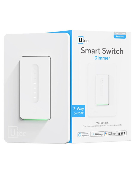 Interruptor Regulador Inteligente U-tec 3 Vías WiFi 2.4GHz