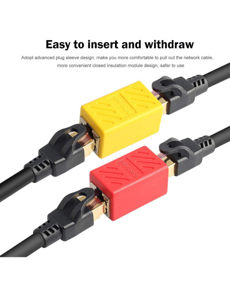 Adaptador RJ45 hembra a hembra Pasow - Paquete de 5