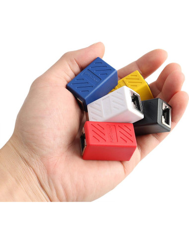 Adaptador RJ45 hembra a hembra Pasow - Paquete de 5
