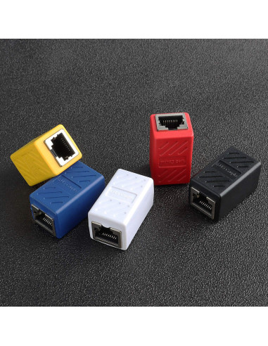 Adaptador RJ45 hembra a hembra Pasow - Paquete de 5