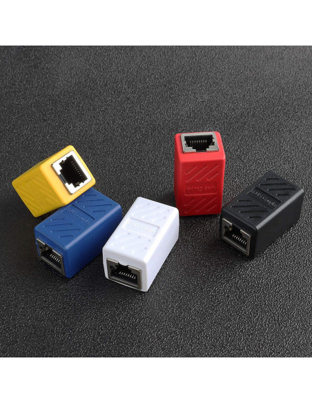 Adaptador RJ45 hembra a hembra Pasow - Paquete de 5
