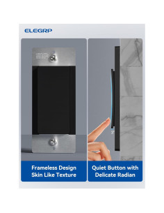 Interruptor de Luz Inteligente ELEGRP Wi-Fi 2.4GHz Negro - 6 Unidades 2