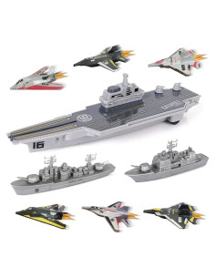 Set de Juguetes de Portaaviones WASK - Barco de Guerra y Jets