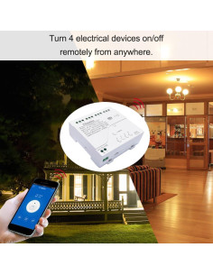 Controlador de Temperatura Inteligente Tuya 4 Canales 85-250V 2