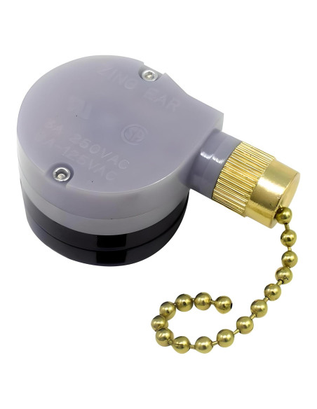 Interruptor de Ventilador de Techo 3 Velocidades ZE-208D