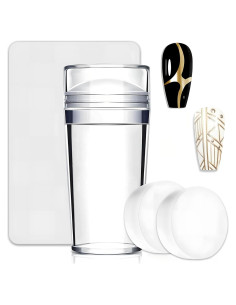 Kit de Estampado de Uñas Francesas Huizhou - 4 Piezas