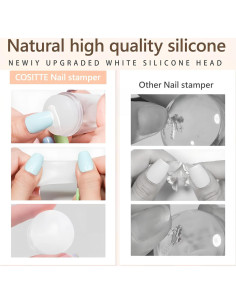 Kit de Estampado de Uñas Francesas Huizhou - 4 Piezas 2