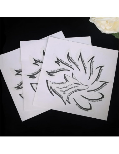 Plantillas de Maquillaje de Ojos The Budsea - 12 Pares Reutilizables