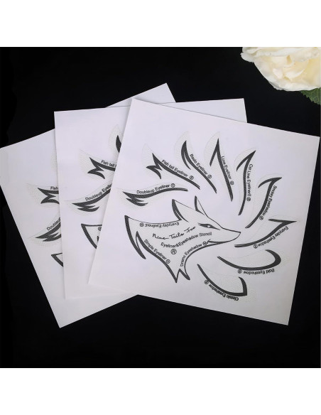 Plantillas de Maquillaje de Ojos The Budsea - 12 Pares Reutilizables Plantillas de Maquillaje de Ojos The Budsea - 12 Pares Reutilizables