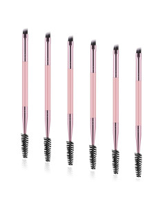 Set de 6 Cepillos de Cejas Dúo Giantree - Angulados y Spoolie
