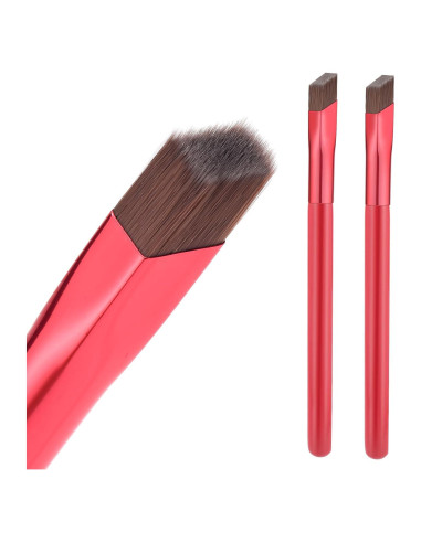 Cepillo de Cejas Profesional XMOSNZ Angulado 2 Pcs Rojo