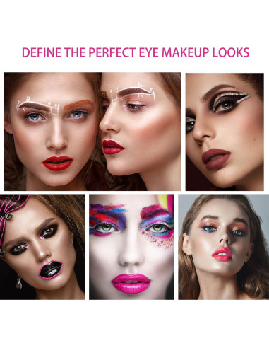 Cepillo de Cejas Profesional XMOSNZ Angulado 2 Pcs Rojo