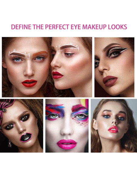 Cepillo de Cejas Profesional XMOSNZ Angulado 2 Pcs Rojo