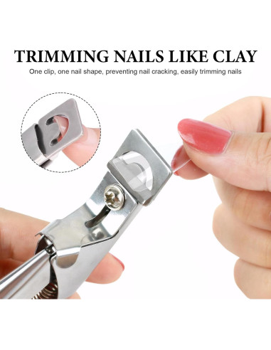 Cortador de Uñas Acrílicas Xorim - Acero Inoxidable, Ergonómico