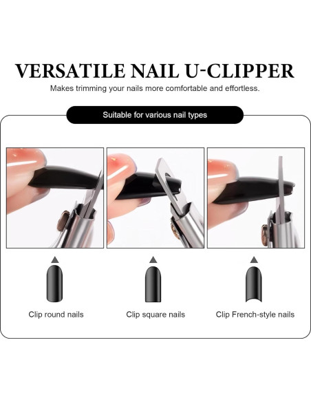 Cortador de Uñas Acrílicas Xorim - Acero Inoxidable, Ergonómico